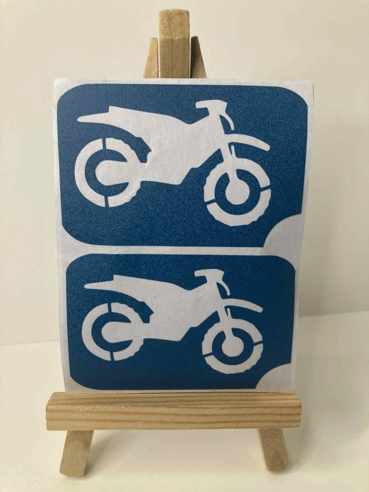 Motorka 1+1 zdarma šablonka třpytivé tetování