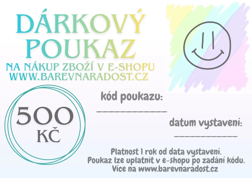 Dárkový poukaz 500 Kč