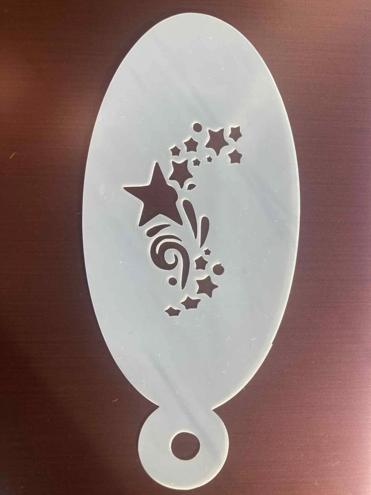 Šablona ornament hvězdy - opakovaně použitelná