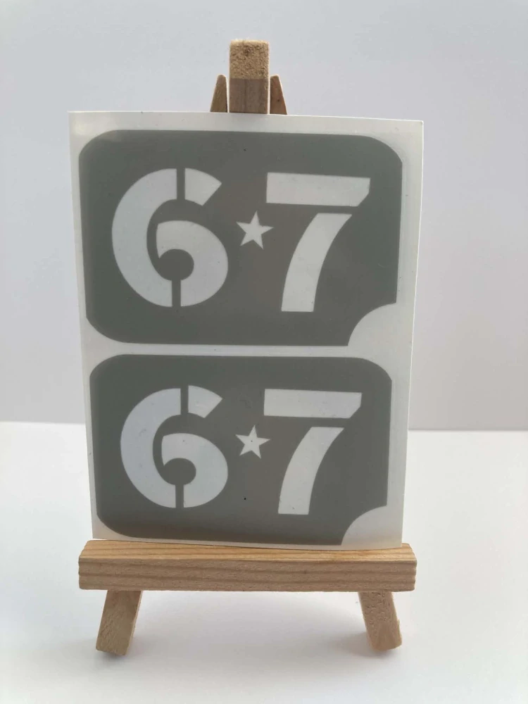 Six Seven 1+1 zdarma šablonka třpytivé tetování