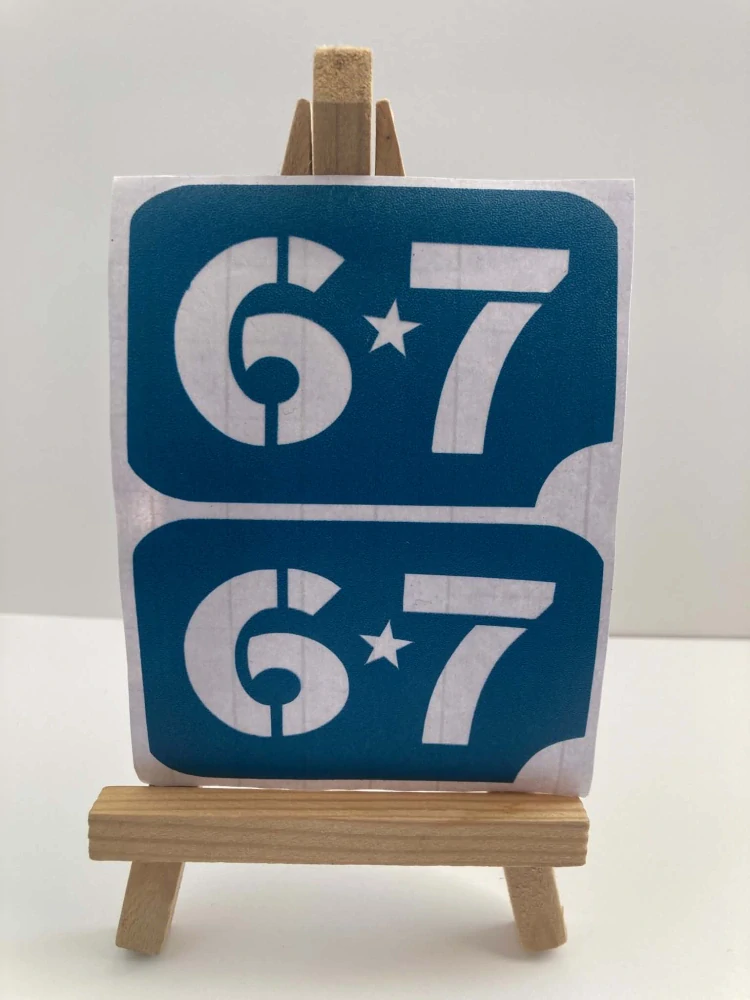 Six Seven 1+1 zdarma šablonka třpytivé tetování