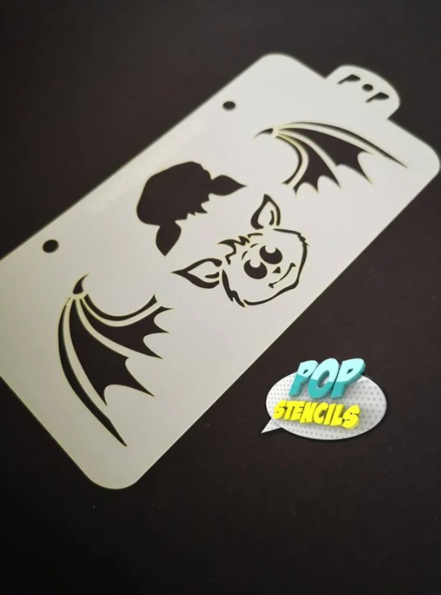 Šablona na obličej POP Stencils netopýr