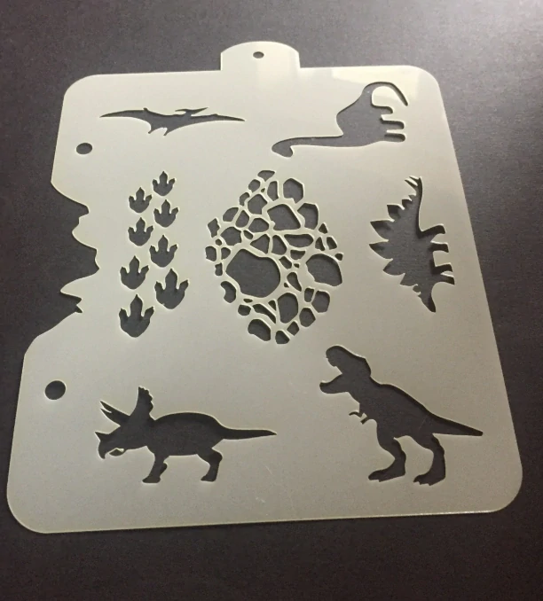 Šablona na obličej POP Stencils DINO kolekce