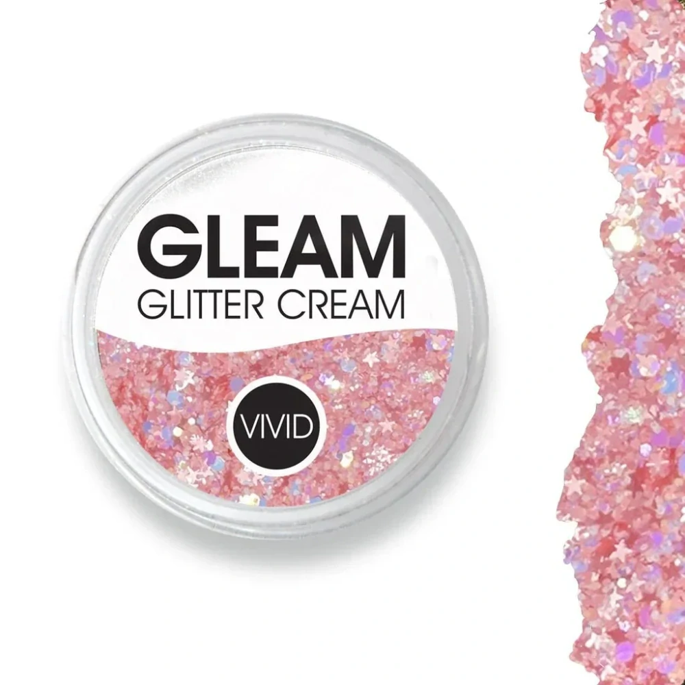 Vivid chunky třpytky v krému Baby Rose
