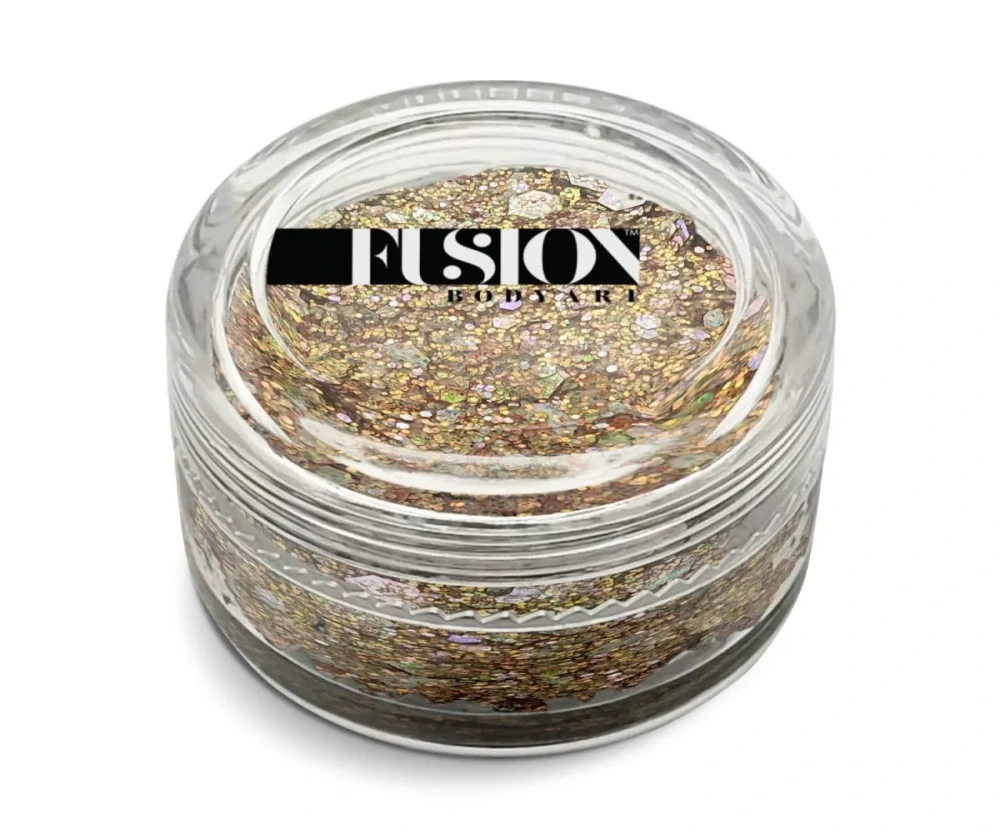 Fusion třpytky v krému UV Golden Fairy