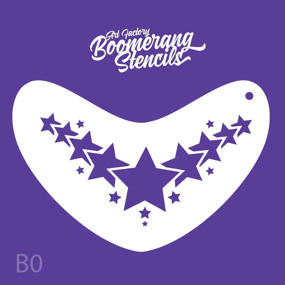 Šablona Boomerang hvězdy - opakovaně použitelná