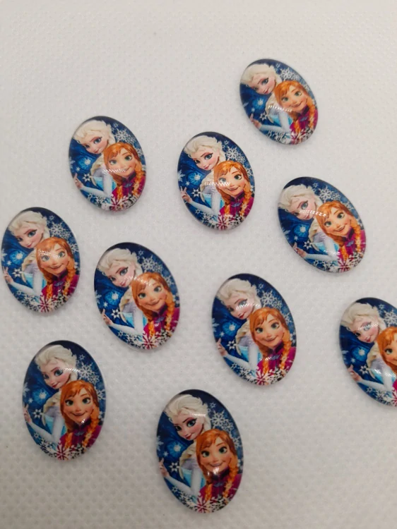 Princess Elsa a Anna vločky oválek
