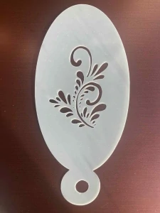 Šablona lístečkový ornament - opakovaně použitelná