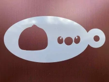 Šablona Stitch obrys hlavy - opakovaně použitelná