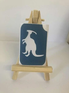 Šablonka lepící třpytivé tetování dino
