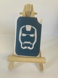 Šablonka lepící třpytivé tetování Iron Man