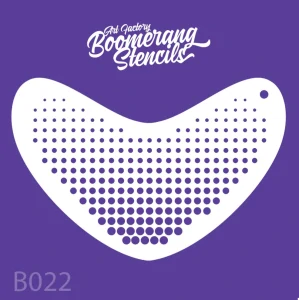 Šablona Boomerang tečky - opakovaně použitelná