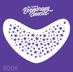 Šablona Boomerang hvězdičky - opakovaně použitelná