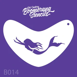 Šablona Boomerang mořská panna - opakovaně použitelná