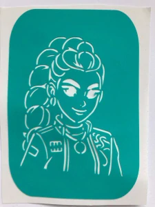Lepící šablonka na airbrush Rumi