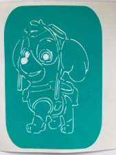 Lepící šablonka na airbrush Skye