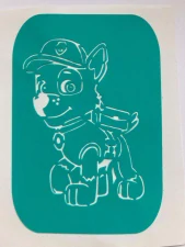 Lepící šablonka na airbrush Rocky