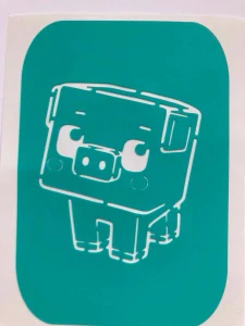 Lepící šablonka na airbrush Pig