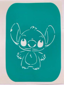 Lepící šablonka na airbrush Stitch postavička
