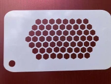 Šablona na malování včelí plástve - opakovaně použitelná