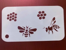 Šablona na malování včelky a plástve - opakovaně použitelná