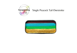 One stroke - Peacock Tail Facepaint Hub