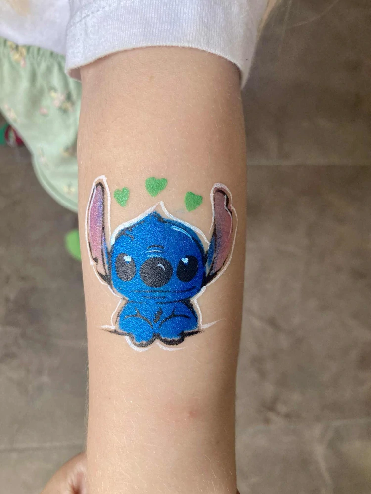 Šablona Stitch se srdíčky dvoufázový - opakovaně použitelná