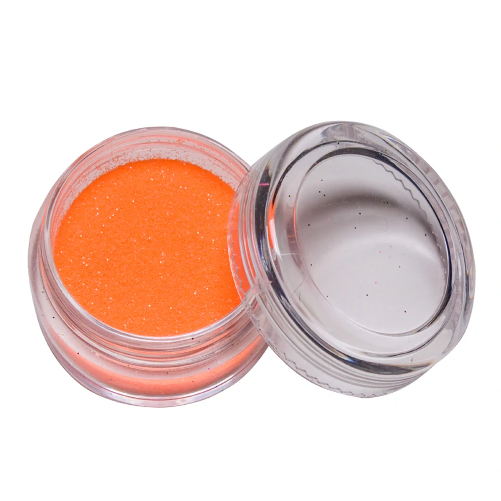 Třpytky jemné - oranžové neonové 10g