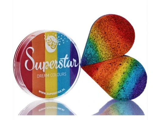 Barva na obličej Split Cake - Rainbow