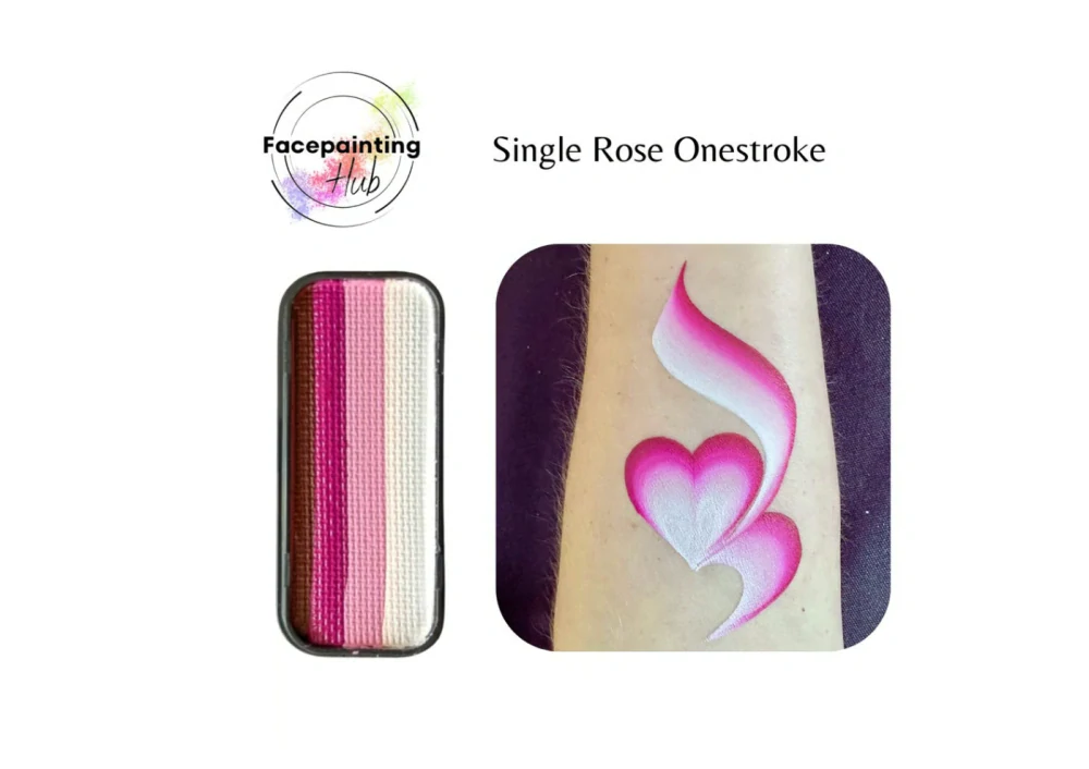 One stroke - Rose Facepaint Hub
