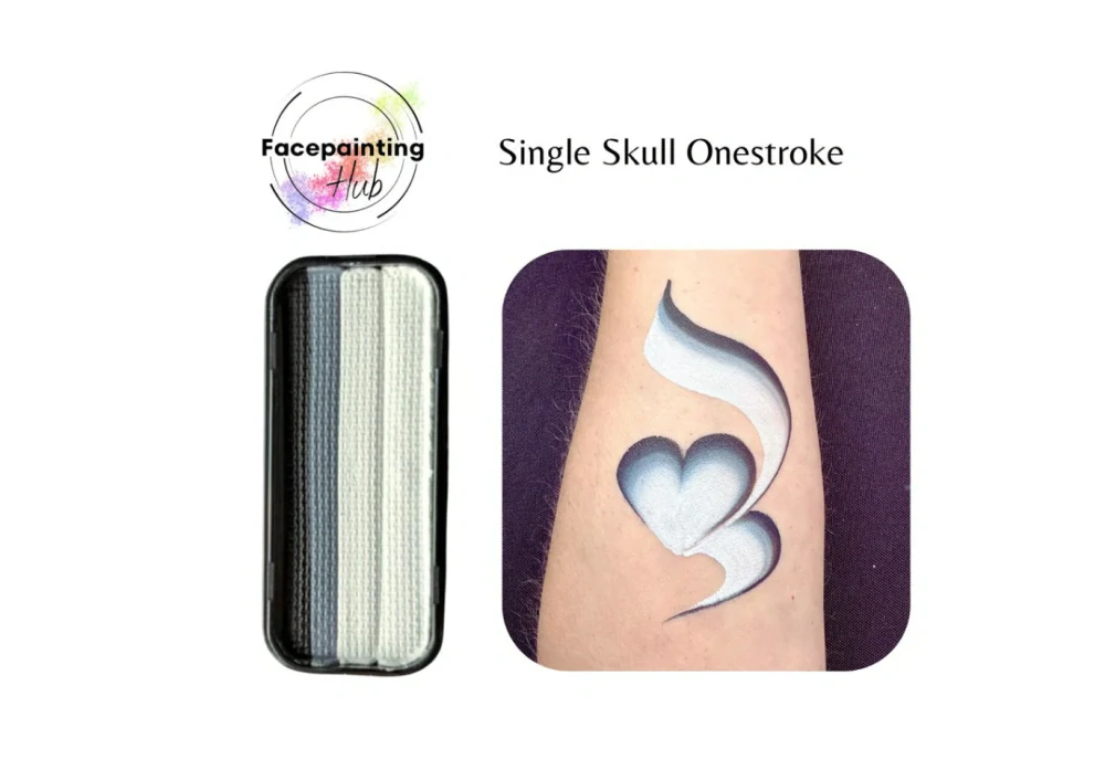 One stroke - Skull Facepaint Hub