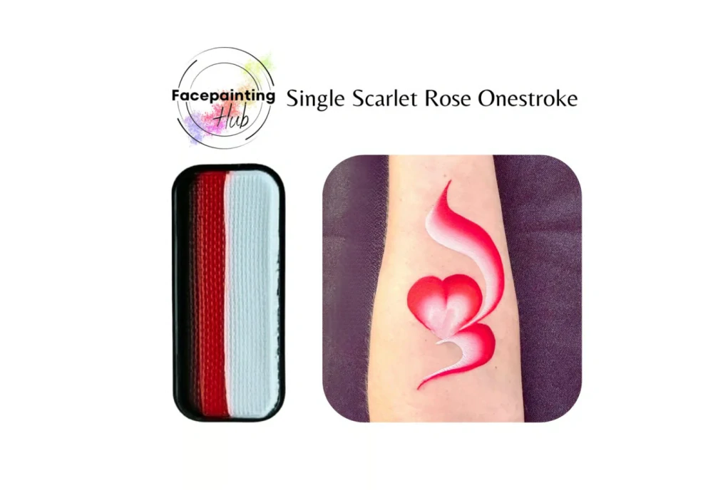 One stroke - Scarlet Rose Facepaint Hub