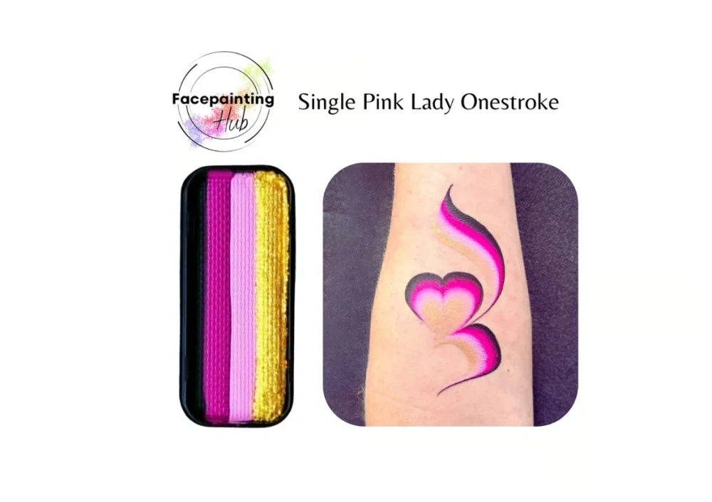 One stroke - Pink Lady Facepaint Hub