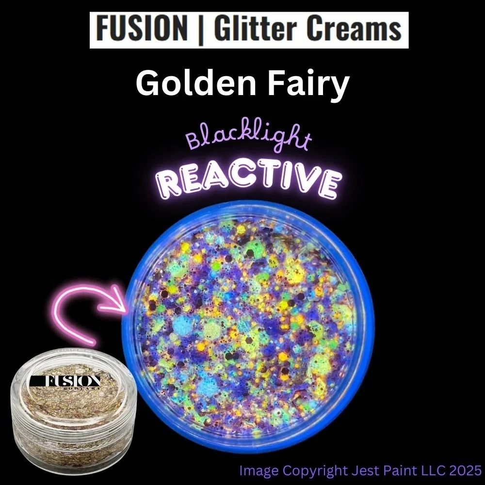 Fusion třpytky v krému UV Golden Fairy