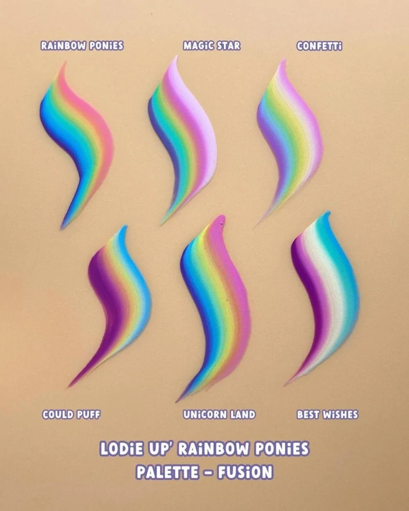 Paletka Fusion - Lodie Up Rainbow Ponies Palette