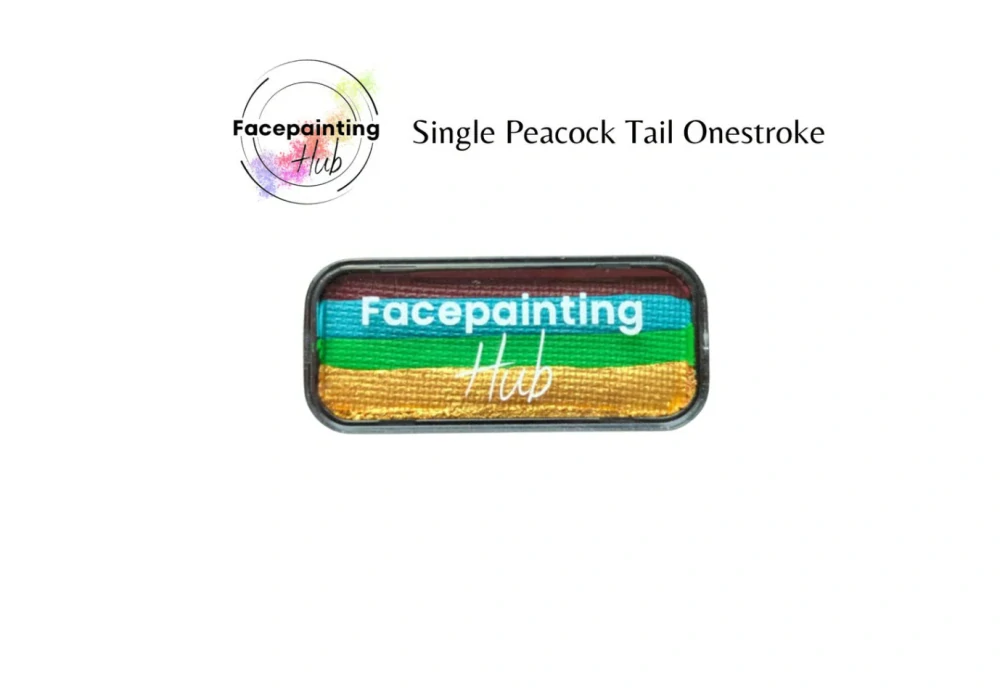 One stroke - Peacock Tail Facepaint Hub