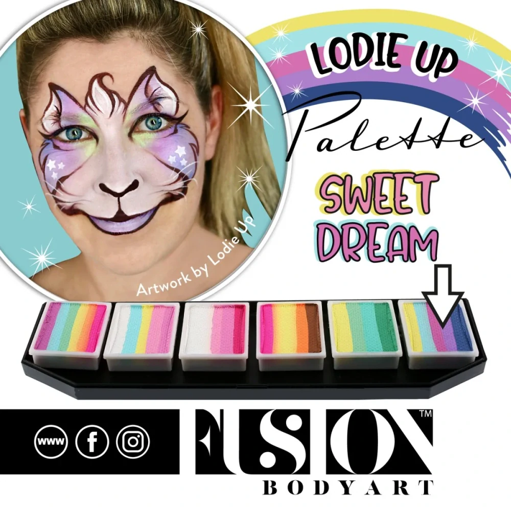 Paletka Fusion - Lodie Up Cute Pastel Rainbow Palette