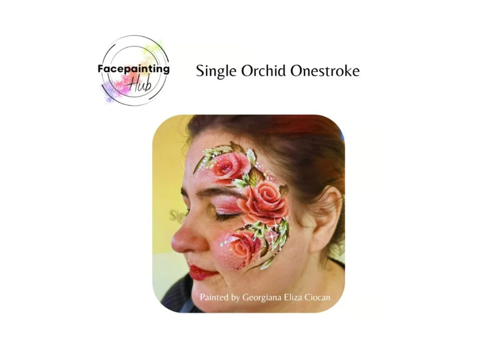 One stroke - Orchid Facepaint Hub