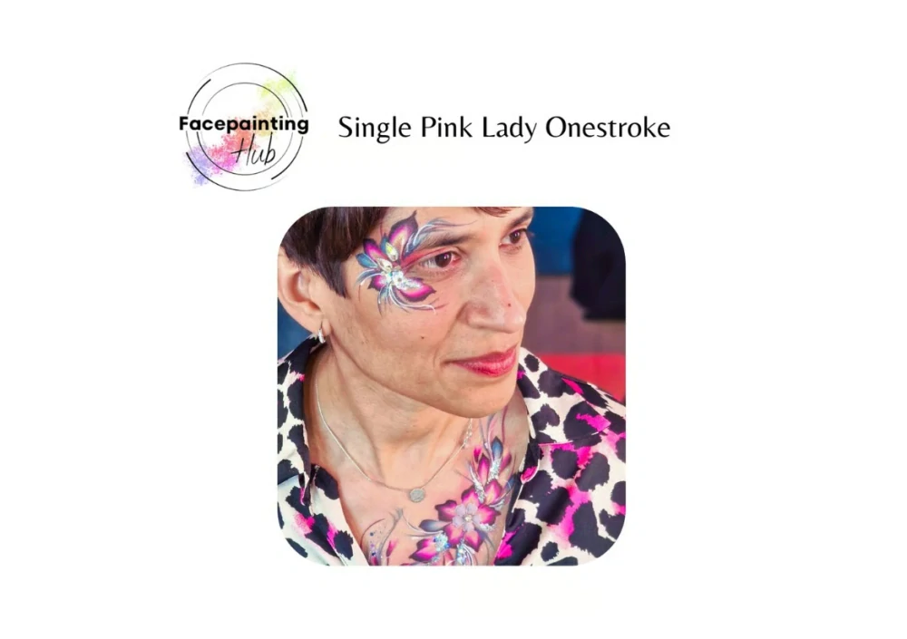 One stroke - Pink Lady Facepaint Hub