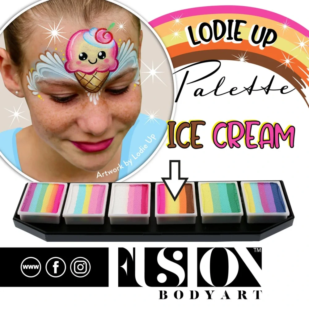 Paletka Fusion - Lodie Up Cute Pastel Rainbow Palette