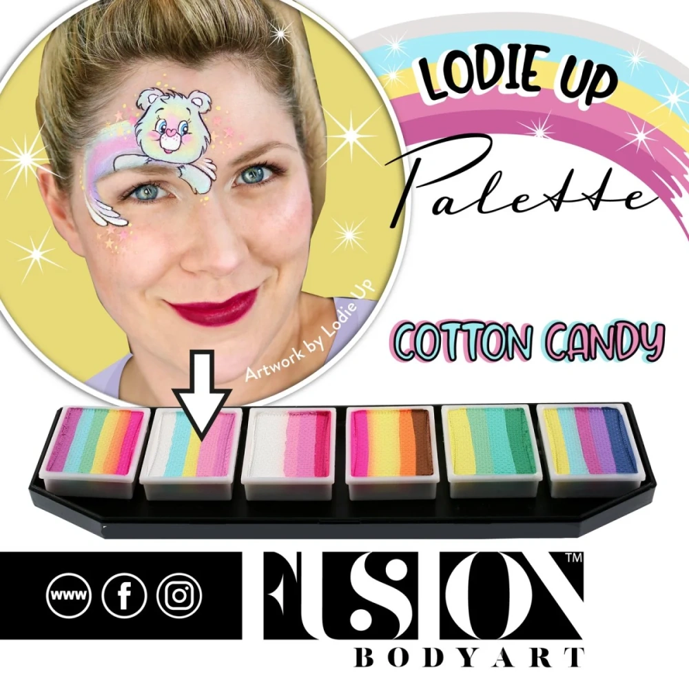 Paletka Fusion - Lodie Up Cute Pastel Rainbow Palette
