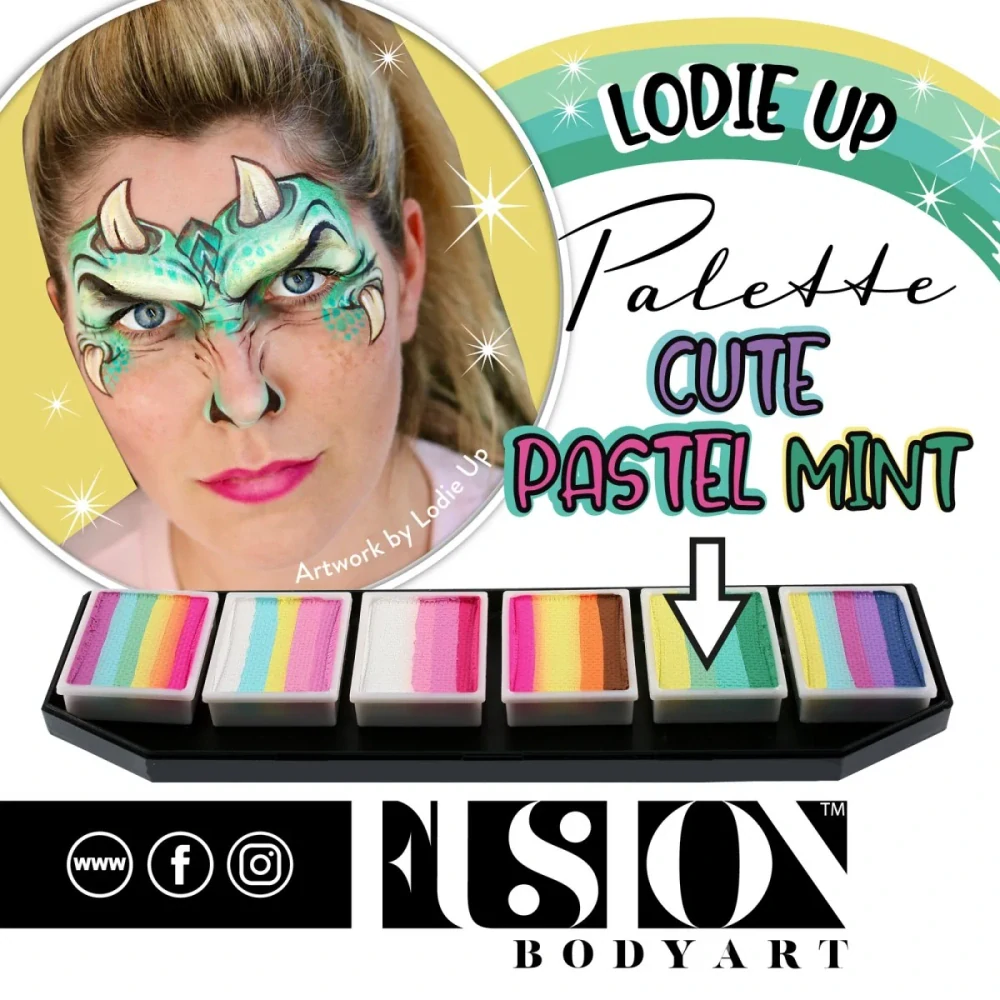 Paletka Fusion - Lodie Up Cute Pastel Rainbow Palette