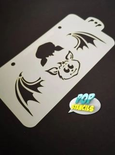 Šablona na obličej POP Stencils netopýr