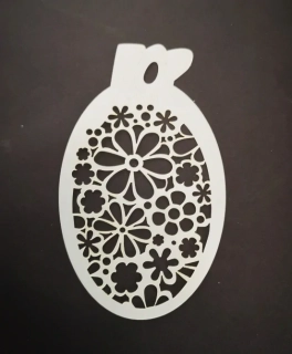 Šablona na obličej POP Stencils květinová textura