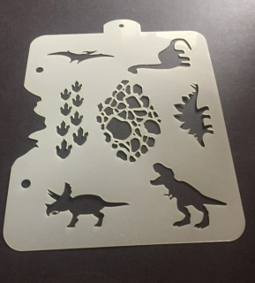 Šablona na obličej POP Stencils DINO kolekce
