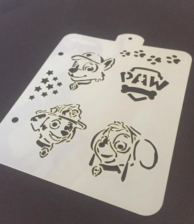Šablona na obličej POP Stencils Tlapková patrola kolekce