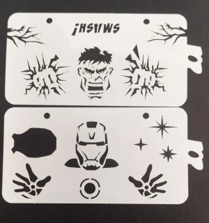 Šablona na obličej POP Stencils Superhrdinové set
